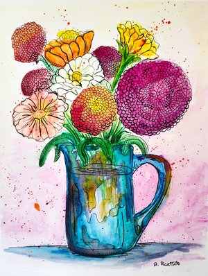 Flowers From Mom's Garden by Amy Raetsch