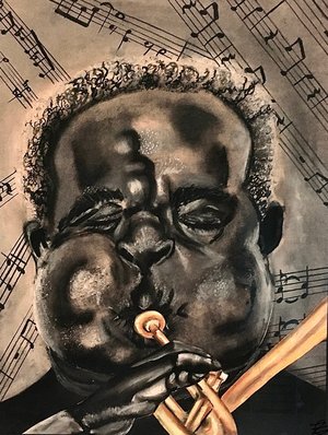 Dizzy Gillespie inspired by Herb Ritts by Cara Zoe Fried (2026)