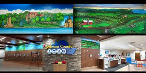 Landmarks of the St Lawrence Seaway  by Kelly Curry "Murals" (2025)