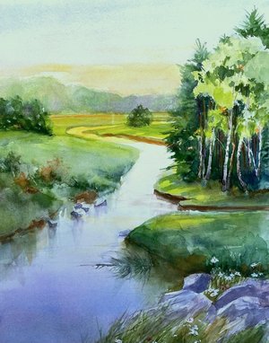 Meandering by Maureen Brookfied