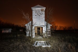 Abandoned Church, Picher, Oklahoma, Tar Creek Superfund Site. by Jennifer Little