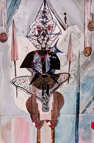 Don Q Mixed Media 21x13.5 by Judy Fox (2024)