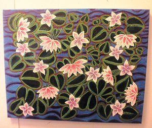 Homage of Waterlilies'  by Katmarie Johnson (2021)