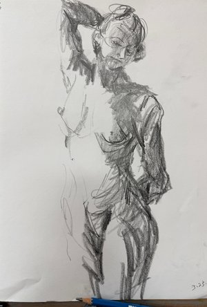 Live model  by Sylvia Ryder (2026)