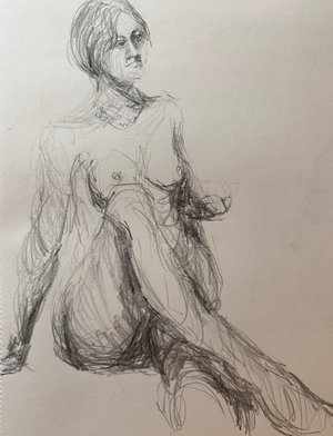 Live model drawing  by Sylvia Ryder (2026)