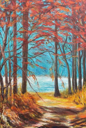 Autumn in riverside  by Sylvia Ryder