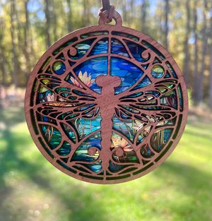 Dragonfly suncatcher by Patti Kulis