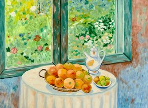 Garden view with fruit by Hugh Rogovy (2024)