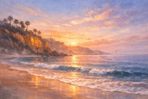 Sunset Over Laguna Hills & Shore by Lea Nichols (2026)