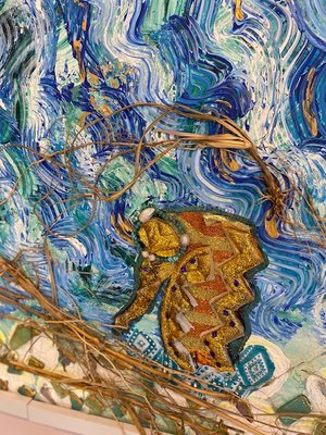 A very happy Sassy Seahorse by Sharon Baker