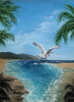 Egret In Paradise by Terrie Potter (2024)
