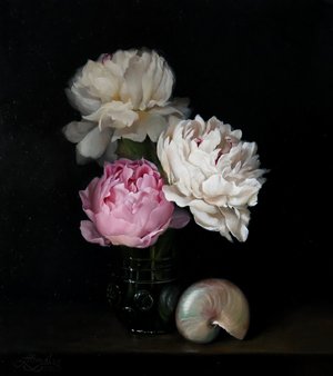 Peonies in Glass by Amina Bradley (2026)