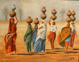 Water Bearer's of Desert by Navjot SINGH