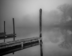 Beardsley Foggy Dock_Digital Print_375_16x20 by Douglas Beardsley (2015)