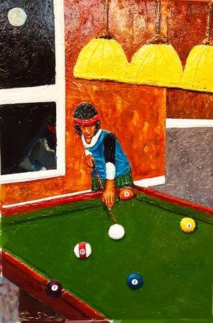 The Pool Player (Gloil Technique) by Steve Shear (2024)