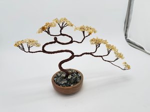 Helping Hands Cascading Chris Gemstone Bonsai by Nicki Zimmerman