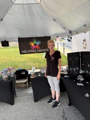 Nicki at Helping Hands Booth by Nicki Zimmerman