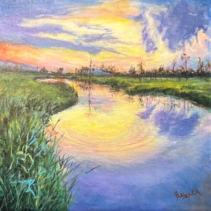 Sunset on the Creek by Heidi-Lee Peach (2026)