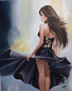 “Flowing in wind at  dusk” by Minu Verma (20247)