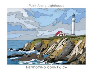 Point Arena Lighthouse by Tempra Faye Board (2026)