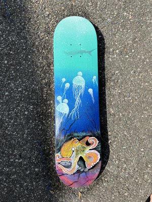 skateboard ocean by Jose Marti (2024)