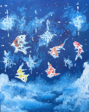 Koi in the sky by Knoland Goldsmith (2025)