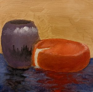 Vase and cheese on water  by Knoland Goldsmith (2026)