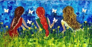 Butterflies Girls 1 by Ana Cristina de Carvalho
