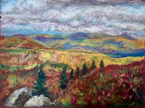 View from Sugar Mountain  by Sharon Baines