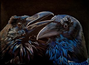 Huginn and Muninn by Lisa Clark (2024)