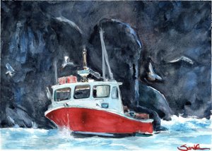 Channel Islands Fisher by Sandra Stone (2015)