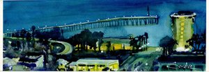 Ventura Pier [Nocturne] by Sandra Stone