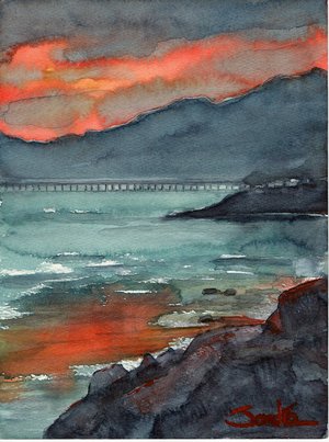 PCH Sunset by Sandra Stone