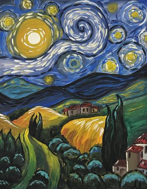 Starry night by Maryia Payanena (2025)