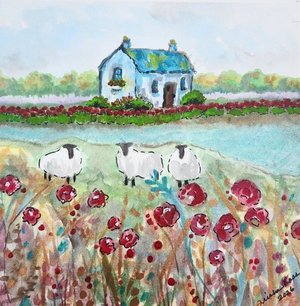 Cottage Sheep by Trisha Ross