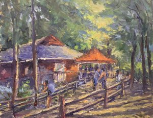 A sunlit café in the forest8  by John Park (2026)