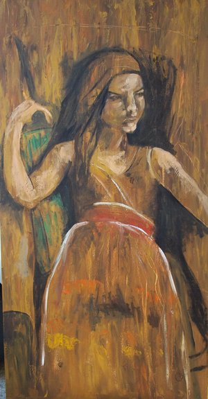 girl in chair by Heather Riccardi (2011)