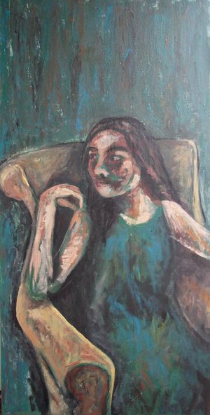 girl in chair  by Heather Riccardi (2011)