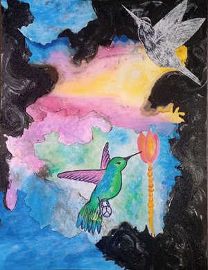 El Mensajero Polinizando Entre La Tempestad/The Messenger Pollinating Amidst The Tempest by Diana Vélez (2026)