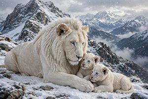 The Crown Guardian - king &pups by Cindy H Nene