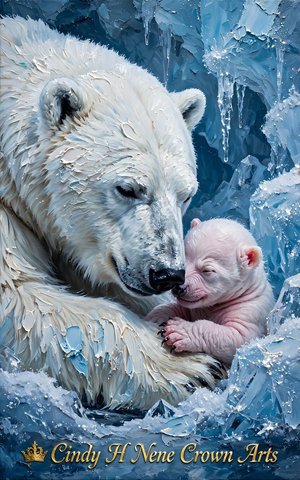 Mother and Child Embrace in protection  by Cindy H Nene