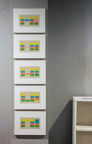 Color Algorithm, Repositioned by Marilyn Stubblebine (2024 (repositioned w)