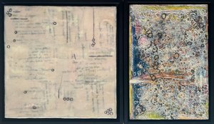 Diagnosis Parts I & II (diptych) Framed by Linda Sirow (2024)