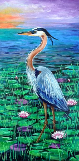 Among the Water Lilies by Anne Graca