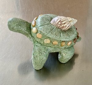 Turtle Treasure Box, Medium Green by Anne Graca (2025)