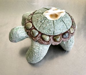 Turtle Treasure Box, Small Chunky Green by Anne Graca (2025)