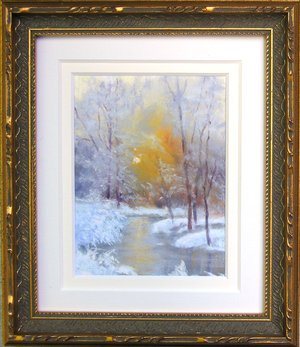 Winter Whispers Framed by Christine Bass Dudley, MMA, CPA
