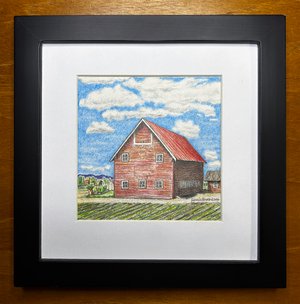 Red Barn, Mount Vernon, Washington by Janis Howes