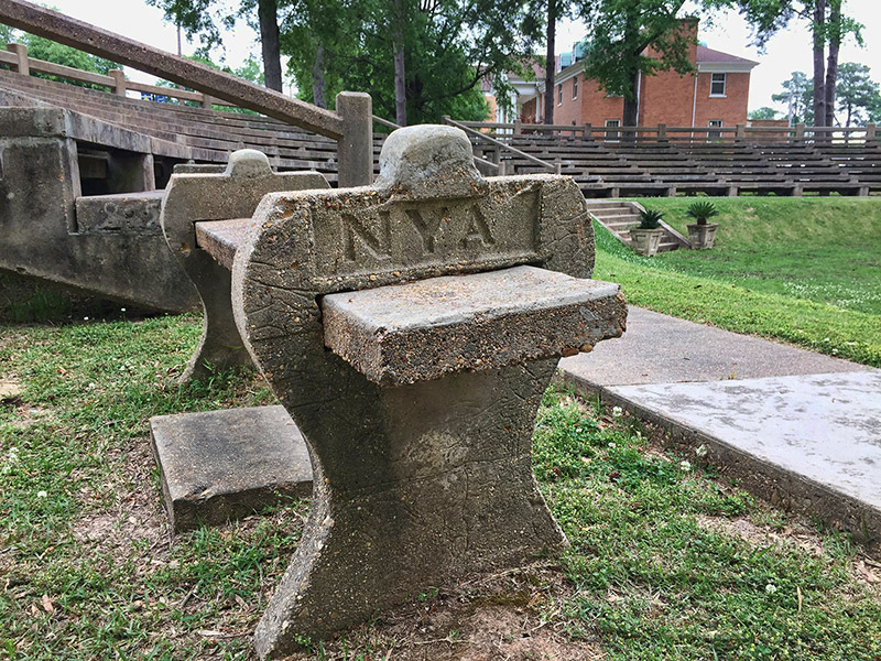 Greek Amphitheatre Bench Encyclopedia of Arkansas