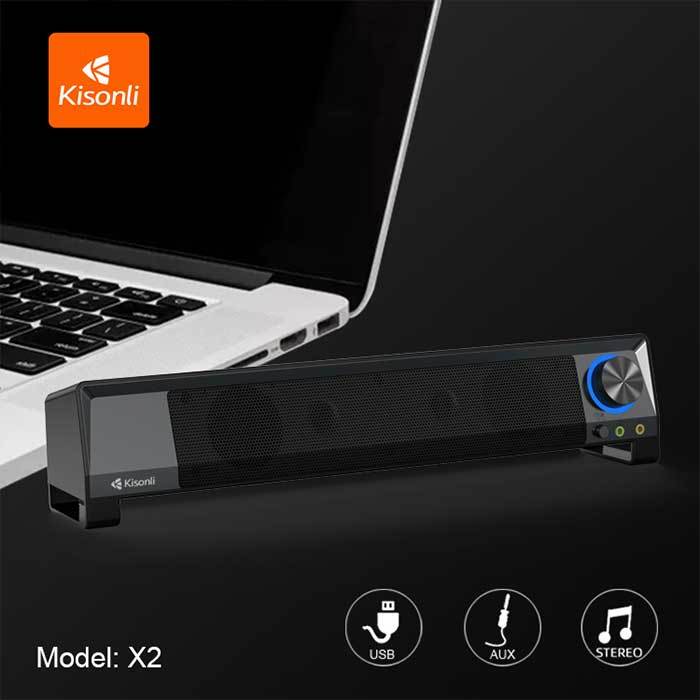 Kisonli X2 Soundbar Computer LED TV Speaker Price in Bangladesh